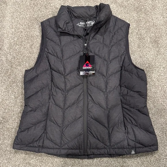 Gerry Weber Women's Charcoal Quilted Vest - Picture 1 of 5
